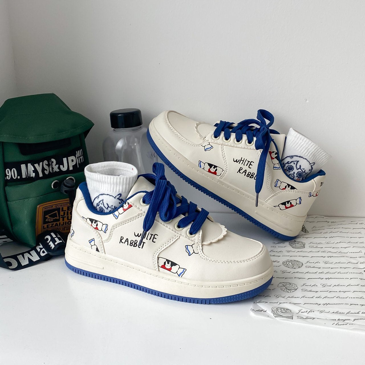 Women's Sweet White Shoes Comfortable Casual Sneakers